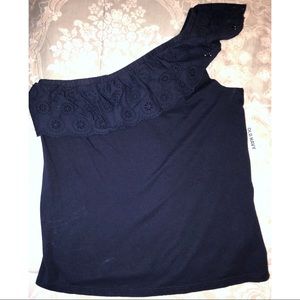 Old Navy one shoulder blouse
